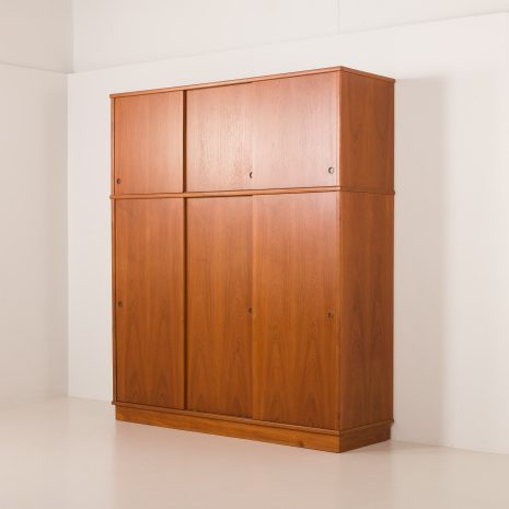 25138 Rare Danish mid century extra large teak wardrobe, 1970s-8 25138 Rare Danish mid century extra large teak wardrobe, 1970s-8