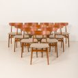 25145 Duńskie krzesła do jadalni z drewna tekowego marki Farstrup Møbler, zestaw 10 sztuk, Dania, lata 60.
