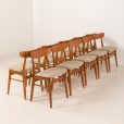 25145 Duńskie krzesła do jadalni z drewna tekowego marki Farstrup Møbler, zestaw 10 sztuk, Dania, lata 1960-7