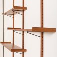 25180 Mid century modern Scandinavian renovated teak shelving unit, 1970s-10