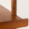 25180 Mid century modern Scandinavian renovated teak shelving unit, 1970s-12