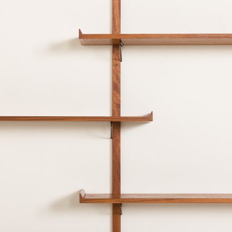 25180 Mid century modern Scandinavian renovated teak shelving unit, 1970s-13 25180 Mid century modern Scandinavian renovated teak shelving unit, 1970s-13