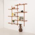 Mid century modern Scandinavian teak shelving unit, 1970s