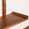 25180 Mid century modern Scandinavian renovated teak shelving unit, 1970s-7