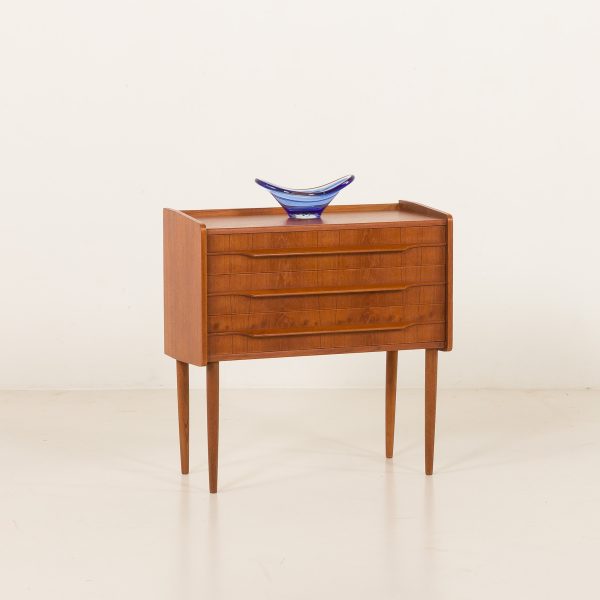 Kleine dänische Kommode aus Teakholz oder Nachttisch, 1960er Jahre