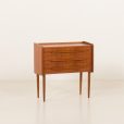 25185 Small Danish teak chest of drawers or a night stand, 1960s-2