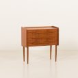 25185 Small Danish teak chest of drawers or a night stand, 1960s-4
