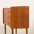 25185 Small Danish teak chest of drawers or a night stand, 1960s-8