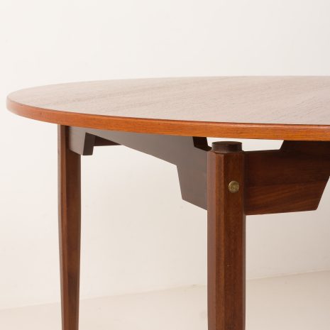 25191 Włoski stół do jadalni z połowy wieku z drewna tekowego, lata 1960-9 25191 Włoski stół do jadalni z połowy wieku z drewna tekowego, lata 1960-9
