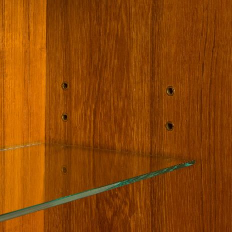 25195 Danish mid century teak sideboard with tambour door, 1970s-13 25195 Danish mid century teak sideboard with tambour door, 1970s-13