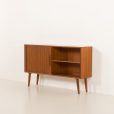 25195 Danish mid century teak sideboard with tambour door, 1970s-3
