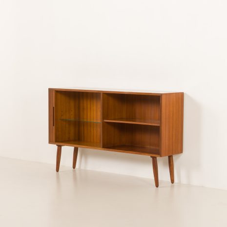 25195 Danish mid century teak sideboard with tambour door, 1970s-4 25195 Danish mid century teak sideboard with tambour door, 1970s-4