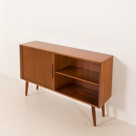 25195 Danish mid century teak sideboard with tambour door, 1970s-7 25195 Danish mid century teak sideboard with tambour door, 1970s-7