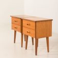 25197 Teak vintage nightstands, bedside tables, set of 2, Denmark 1970s-12