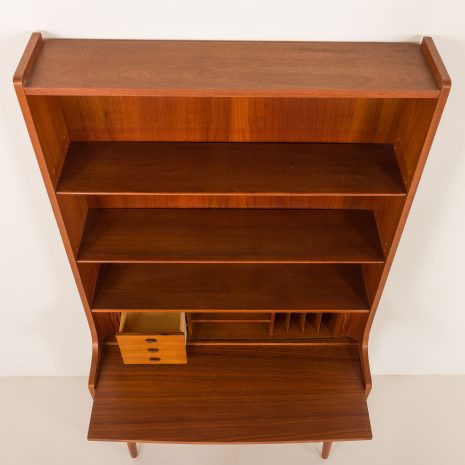 25199 Johannes Sorth teak bookcase for Nexo Mobelfabrik, Bornholm, Denmark 1960s-12 25199 Johannes Sorth teak bookcase for Nexo Mobelfabrik, Bornholm, Denmark 1960s-12