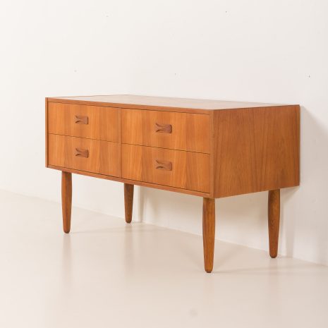 25208 Small Danish teak sideboard with 4 drawers, 1960s-8 25208 Small Danish teak sideboard with 4 drawers, 1960s-8