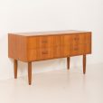 25208 Small Danish teak sideboard with 4 drawers, 1960s-9