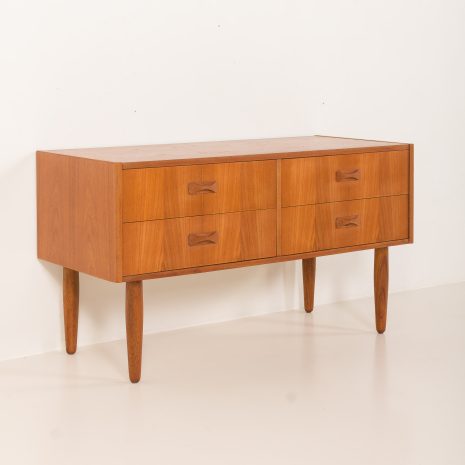 25208 Small Danish teak sideboard with 4 drawers, 1960s-9 25208 Small Danish teak sideboard with 4 drawers, 1960s-9
