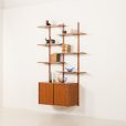 Scandinavian vintage teak sheving unit , Denmark 1970s