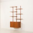 25167 Scandinavian vintage teak sheving unit , Denmark 1970s-3