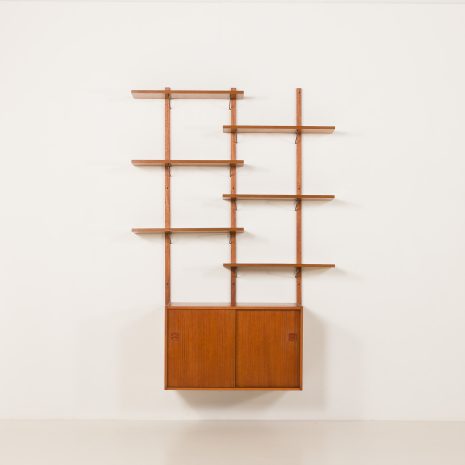 25167 Scandinavian vintage teak sheving unit , Denmark 1970s-7 25167 Scandinavian vintage teak sheving unit , Denmark 1970s-7