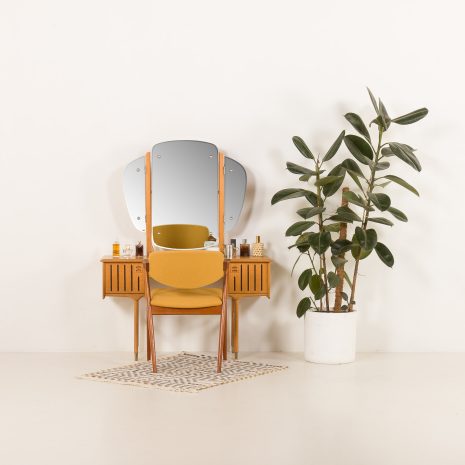 25174 Skandynawska dębowa toaletka z połowy wieku w stylu Henning Kjaernulf, 1960-1 25174 Skandynawska dębowa toaletka z połowy wieku w stylu Henning Kjaernulf, 1960-1