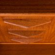 25175 Danish teak mid century modern secretaire cabinet with a desk and vanity, 1960s-19