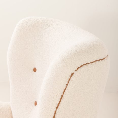 25183 High back vintage lounge chair in the style of Flemming Lassen, Denmark 1960s-12 25183 High back vintage lounge chair in the style of Flemming Lassen, Denmark 1960s-12