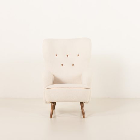 25183 High back vintage lounge chair in the style of Flemming Lassen, Denmark 1960s-3 25183 High back vintage lounge chair in the style of Flemming Lassen, Denmark 1960s-3