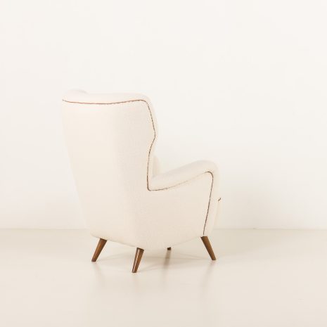 25183 High back vintage lounge chair in the style of Flemming Lassen, Denmark 1960s-6 25183 High back vintage lounge chair in the style of Flemming Lassen, Denmark 1960s-6