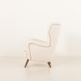 25183 High back vintage lounge chair in the style of Flemming Lassen, Denmark 1960s-9