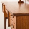 25211 Scandinavian mid century teak dressing table with adjustable mirrors, Norway 1960s-12