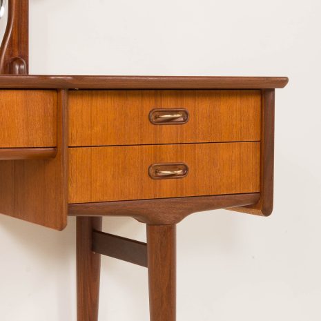25211 Scandinavian mid century teak dressing table with adjustable mirrors, Norway 1960s-17 25211 Scandinavian mid century teak dressing table with adjustable mirrors, Norway 1960s-17