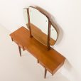 25211 Scandinavian mid century teak dressing table with adjustable mirrors, Norway 1960s-19