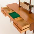 25211 Scandinavian mid century teak dressing table with adjustable mirrors, Norway 1960s-21