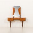 25211 Scandinavian mid century teak dressing table with adjustable mirrors, Norway 1960s-6
