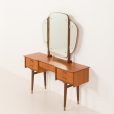25211 Scandinavian mid century teak dressing table with adjustable mirrors, Norway 1960s-8