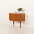 Danish vintage teak cabinet, entry chest of drawers 1960s