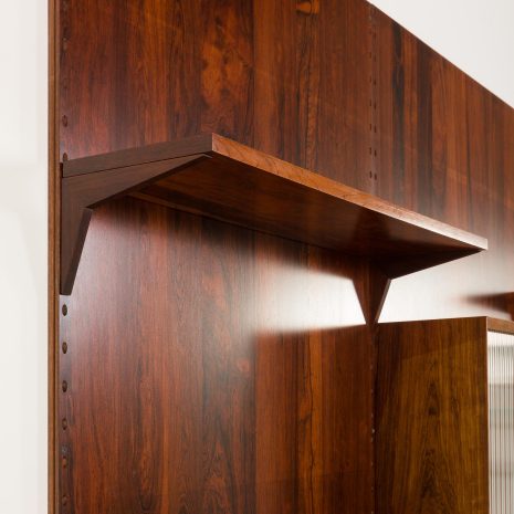 25220 Poul Cadovius threebay rosewood Wall unit-13 25220 Poul Cadovius threebay rosewood Wall unit-13