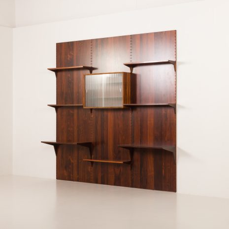 25220 Poul Cadovius threebay rosewood Wall unit-3 25220 Poul Cadovius threebay rosewood Wall unit-3