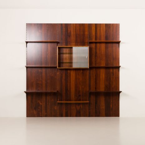 25220 Poul Cadovius threebay rosewood Wall unit-6 25220 Poul Cadovius threebay rosewood Wall unit-6