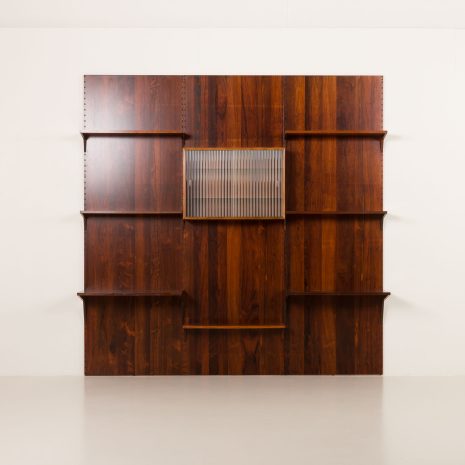 25220 Poul Cadovius threebay rosewood Wall unit-8 25220 Poul Cadovius threebay rosewood Wall unit-8