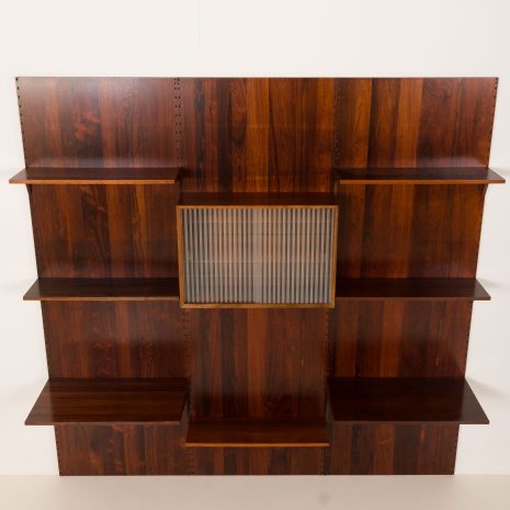 25220 Poul Cadovius threebay rosewood Wall unit-9 25220 Poul Cadovius threebay rosewood Wall unit-9