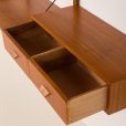 25231 GLMOBLE 3 bay teak Wall unit-11