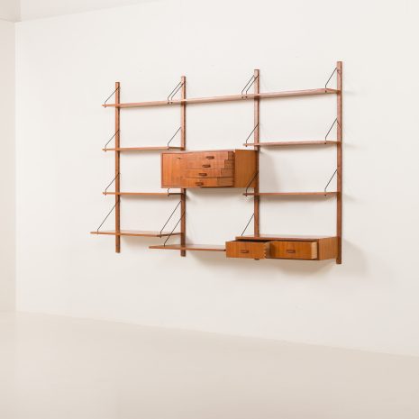 25231 GLMOBLE 3 bay teak Wall unit-5 25231 GLMOBLE 3 bay teak Wall unit-5