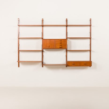 25231 GLMOBLE 3 bay teak Wall unit-8 25231 GLMOBLE 3 bay teak Wall unit-8