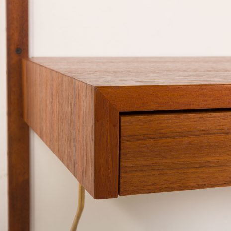 25227 Cadovius style one bay teak Wall unit-13 25227 Cadovius style one bay teak Wall unit-13