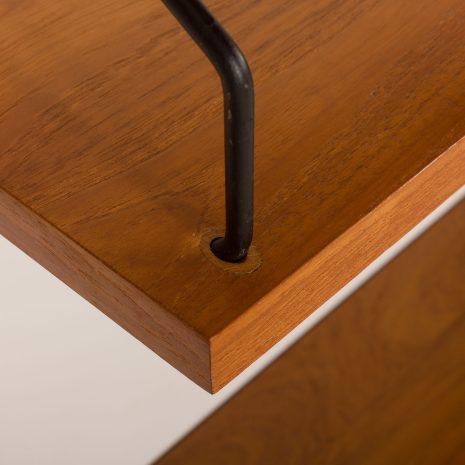 25250 Poul Cadovius 4-przedziałowa szafka ścienna z drewna tekowego dla Cado, Dania 1960s-23 25250 Poul Cadovius 4-przedziałowa szafka ścienna z drewna tekowego dla Cado, Dania 1960s-23