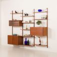 Poul Cadovius Royal System wall unit in teak, Denmark 1950s