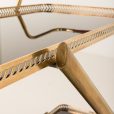 25262 Italian brass bar cart , serving trolley-11